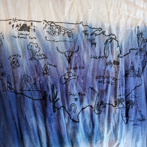 Maurices Blue Tie-Front Tank Top with Relaxed Style - Picture 2 of 2